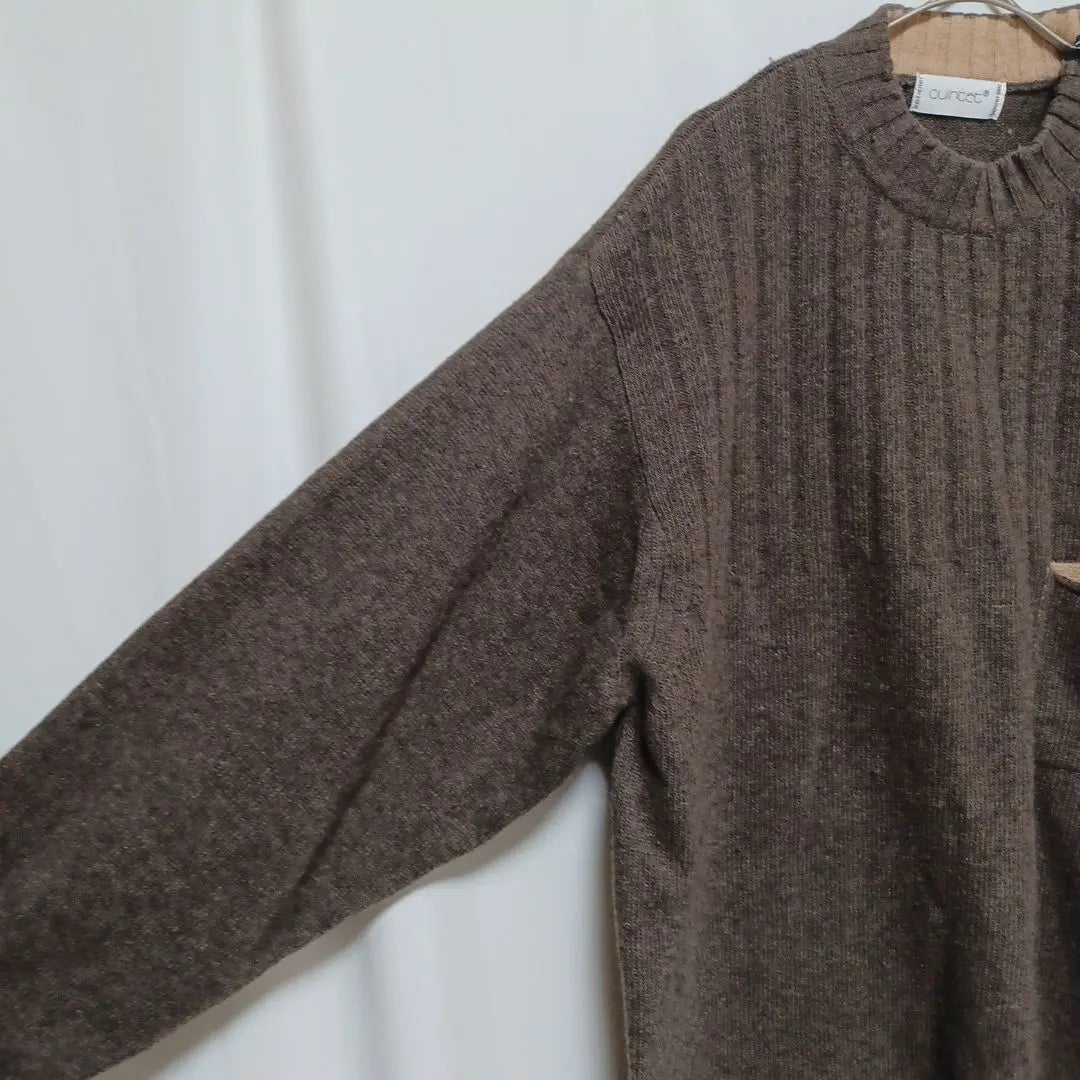 ⑧ Ointet Men's Knit Sweater Tops Large Sizes Dark Brown