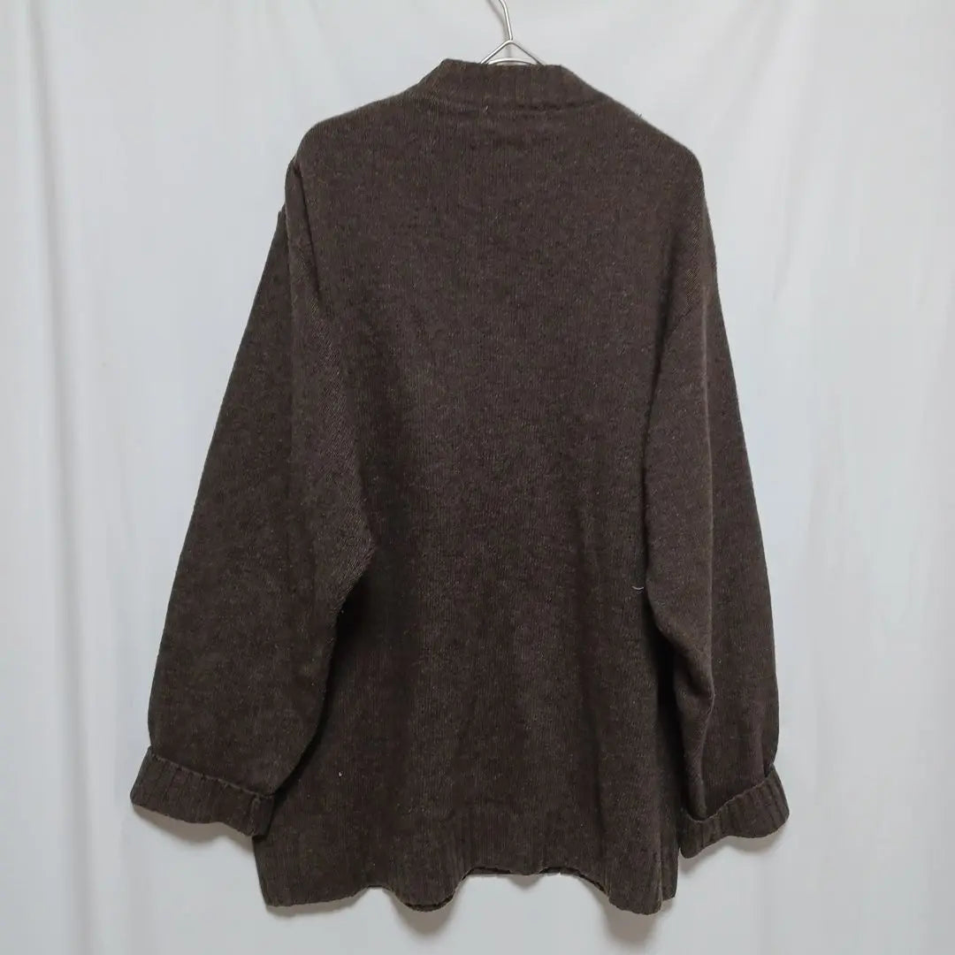 ⑧ Ointet Men's Knit Sweater Tops Large Sizes Dark Brown