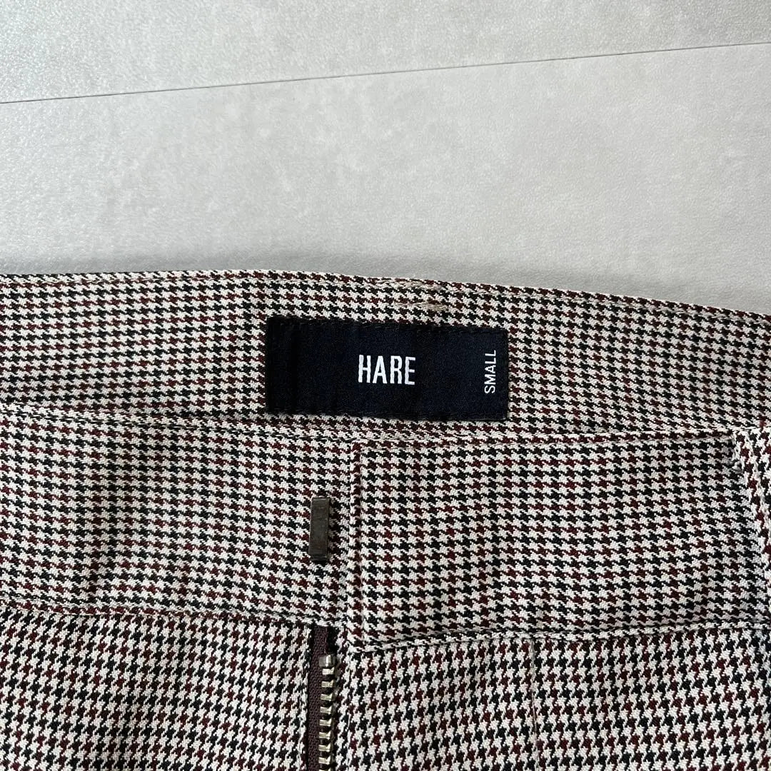 hare checkered sarouel pants