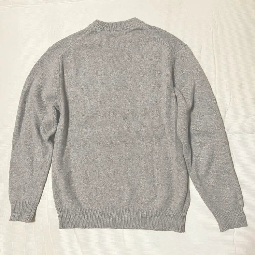 Suéter de punto marrón y gris GU para hombre, talla S