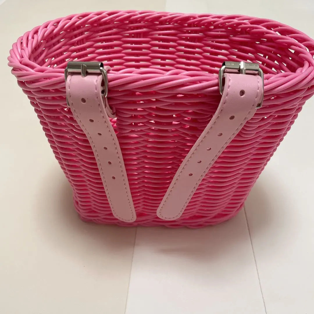 Bike Basket for Kids Waterproof Kids Bicycle Basket Pink | バイクバスケットキッズ用 防水子供用自転車バスケット ピンク