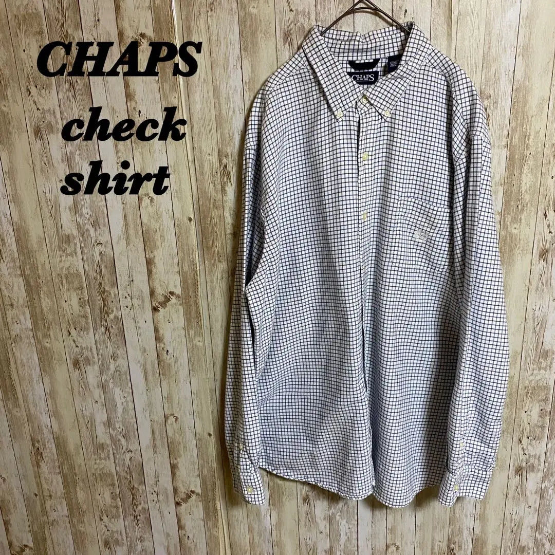 [763] CHAPS B.D Check Shirt