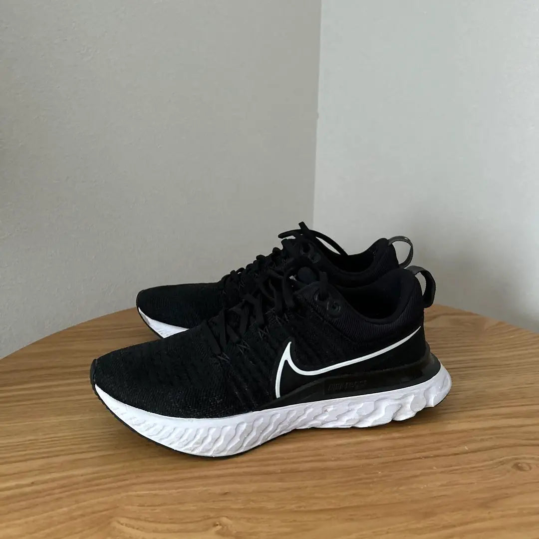 [NIKE] React Running Caminar Negro 25.5