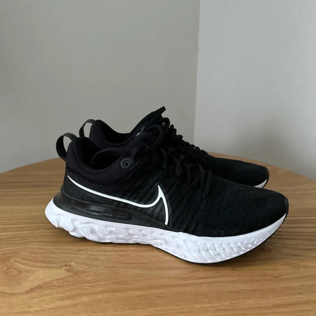 [NIKE] React Running Caminar Negro 25.5