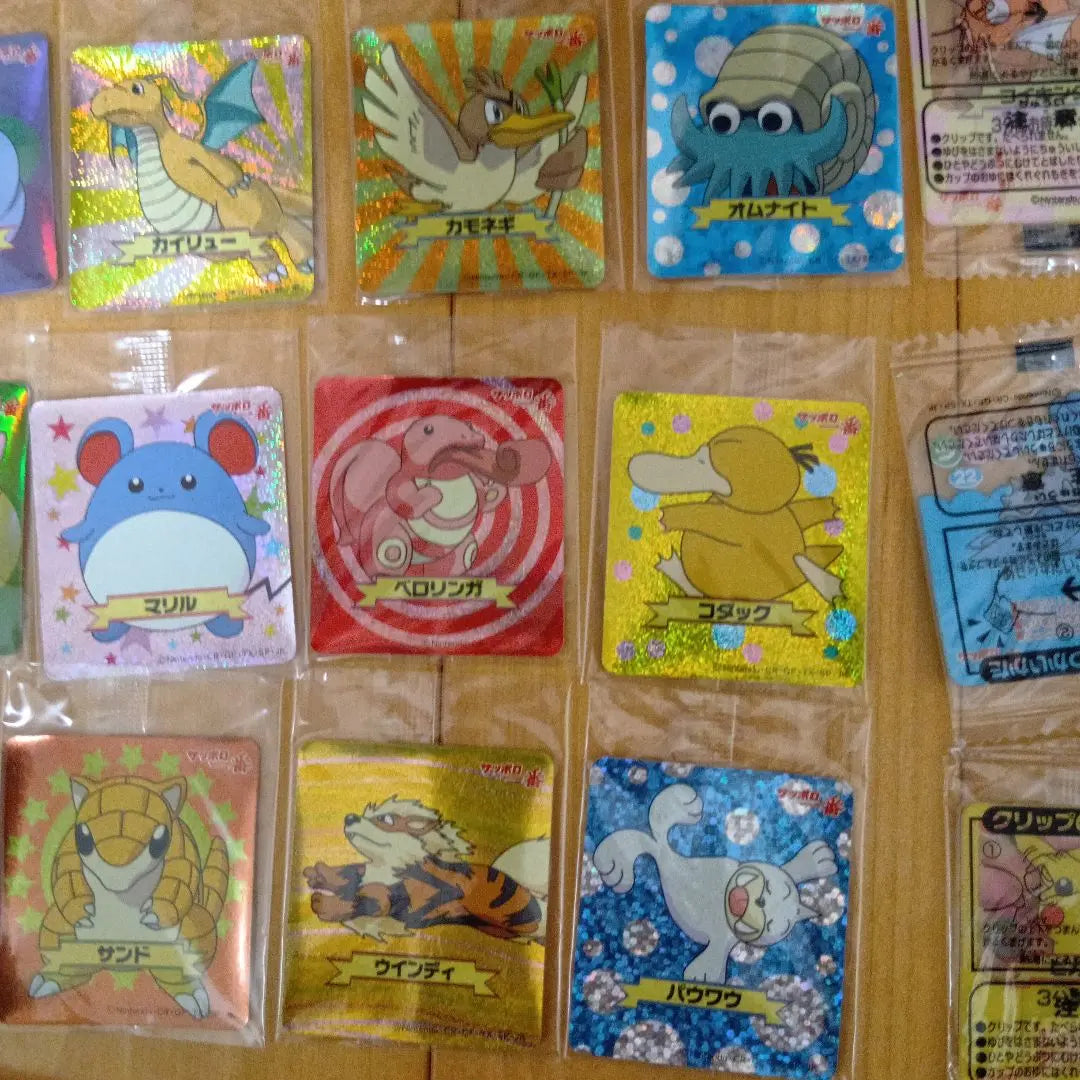 Pokemon Sapporo Ichiban stickers, clips, chopstick rests, unopened, all-purpose sale