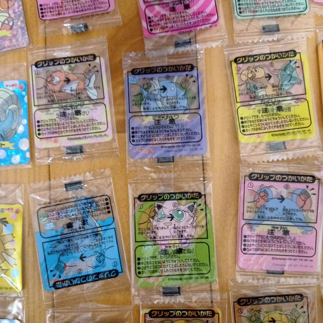 Pokemon Sapporo Ichiban stickers, clips, chopstick rests, unopened, all-purpose sale