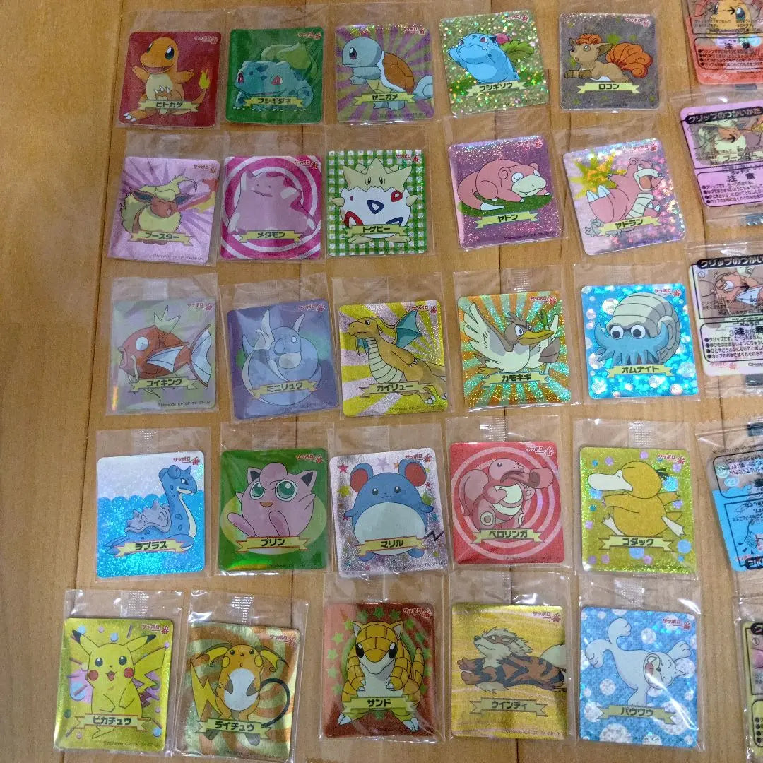 Pokemon Sapporo Ichiban stickers, clips, chopstick rests, unopened, all-purpose sale