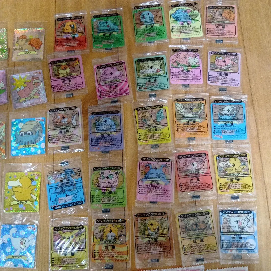 Pokemon Sapporo Ichiban stickers, clips, chopstick rests, unopened, all-purpose sale