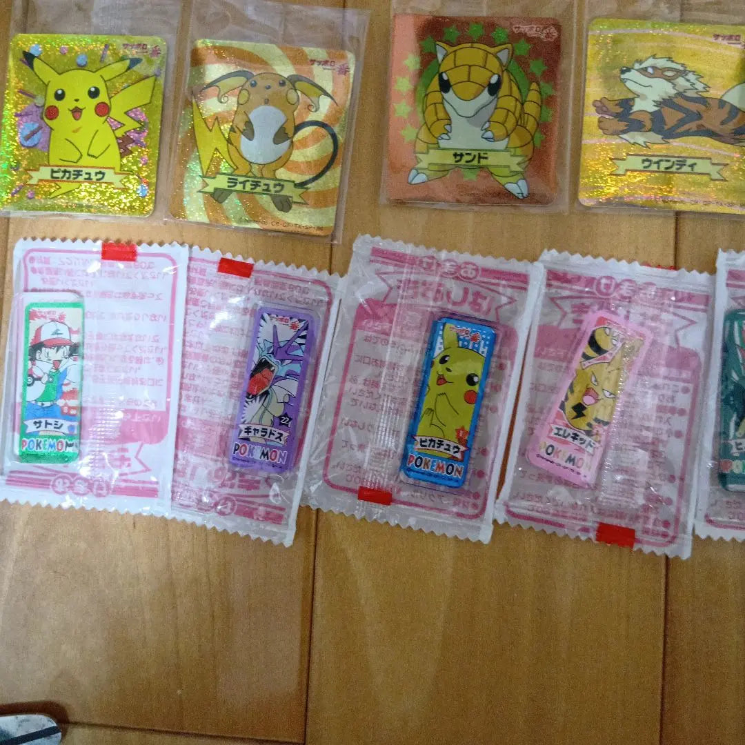 Pokemon Sapporo Ichiban stickers, clips, chopstick rests, unopened, all-purpose sale