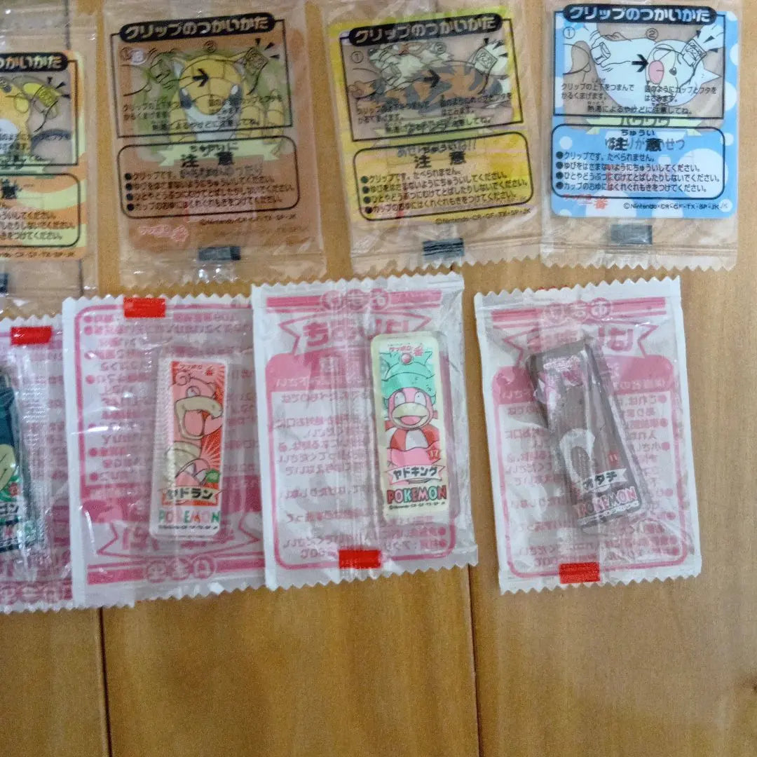 Pokemon Sapporo Ichiban stickers, clips, chopstick rests, unopened, all-purpose sale