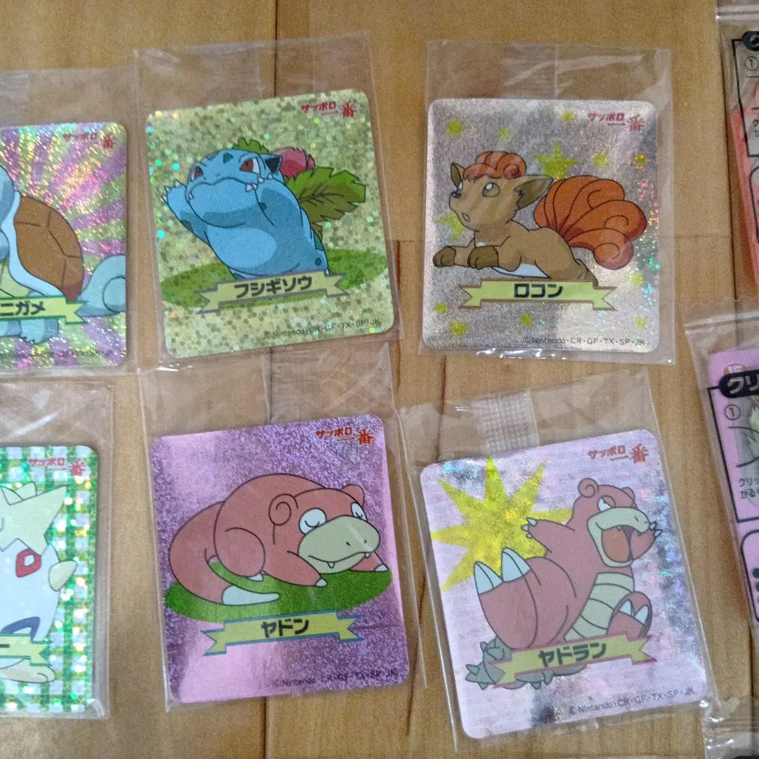 Pokemon Sapporo Ichiban stickers, clips, chopstick rests, unopened, all-purpose sale