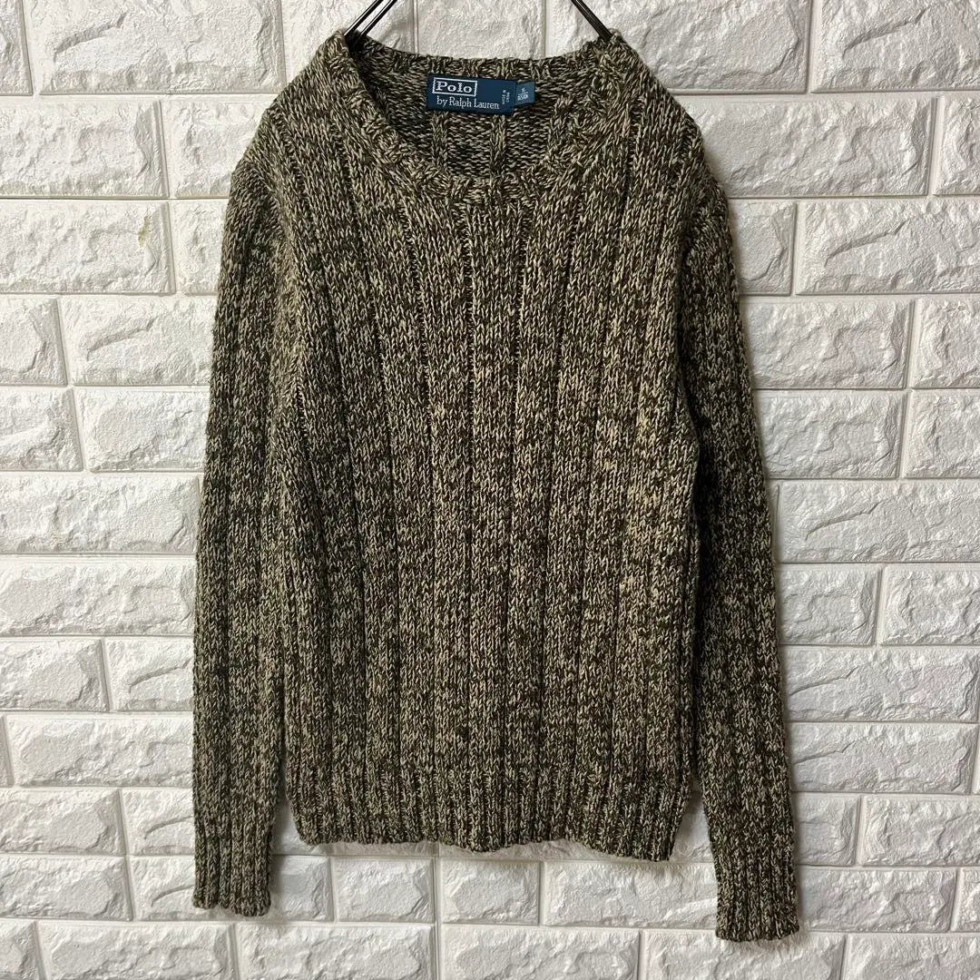 [POLO BY RALPHLAUREN] Low gauge knit sweater Marble