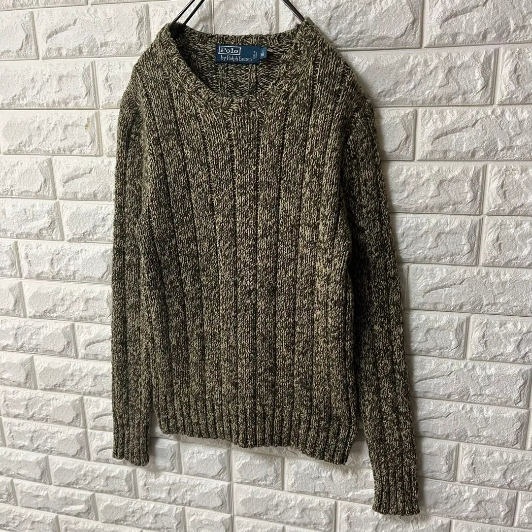 [POLO BY RALPHLAUREN] Low gauge knit sweater Marble