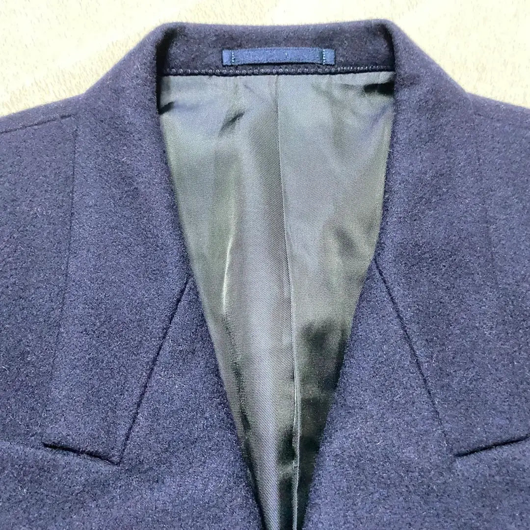 PaytonPlace Navy Breath Double Gold Button 90% Wool Men's Autumn Winter Spring