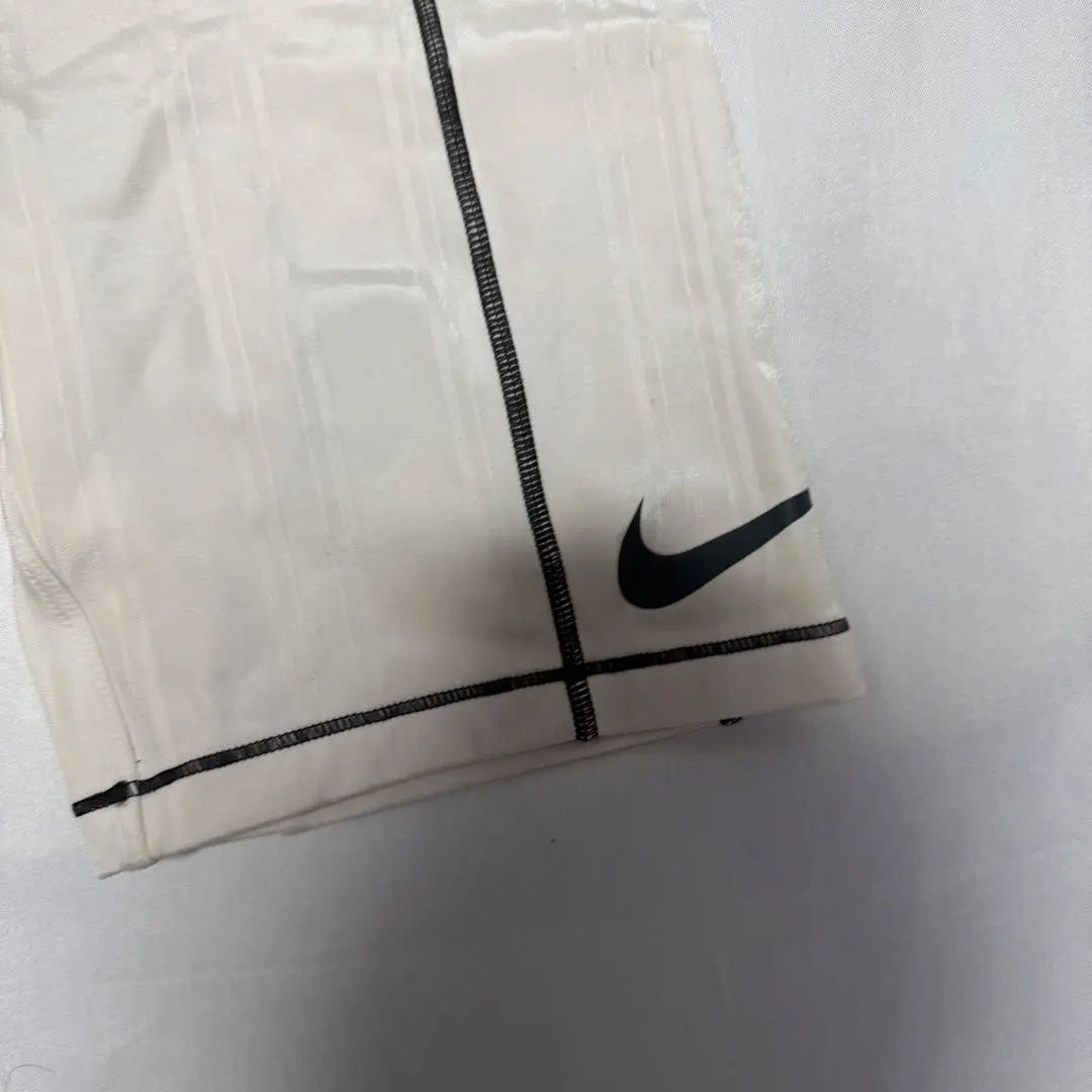 NIKE White Spats Biker Pants