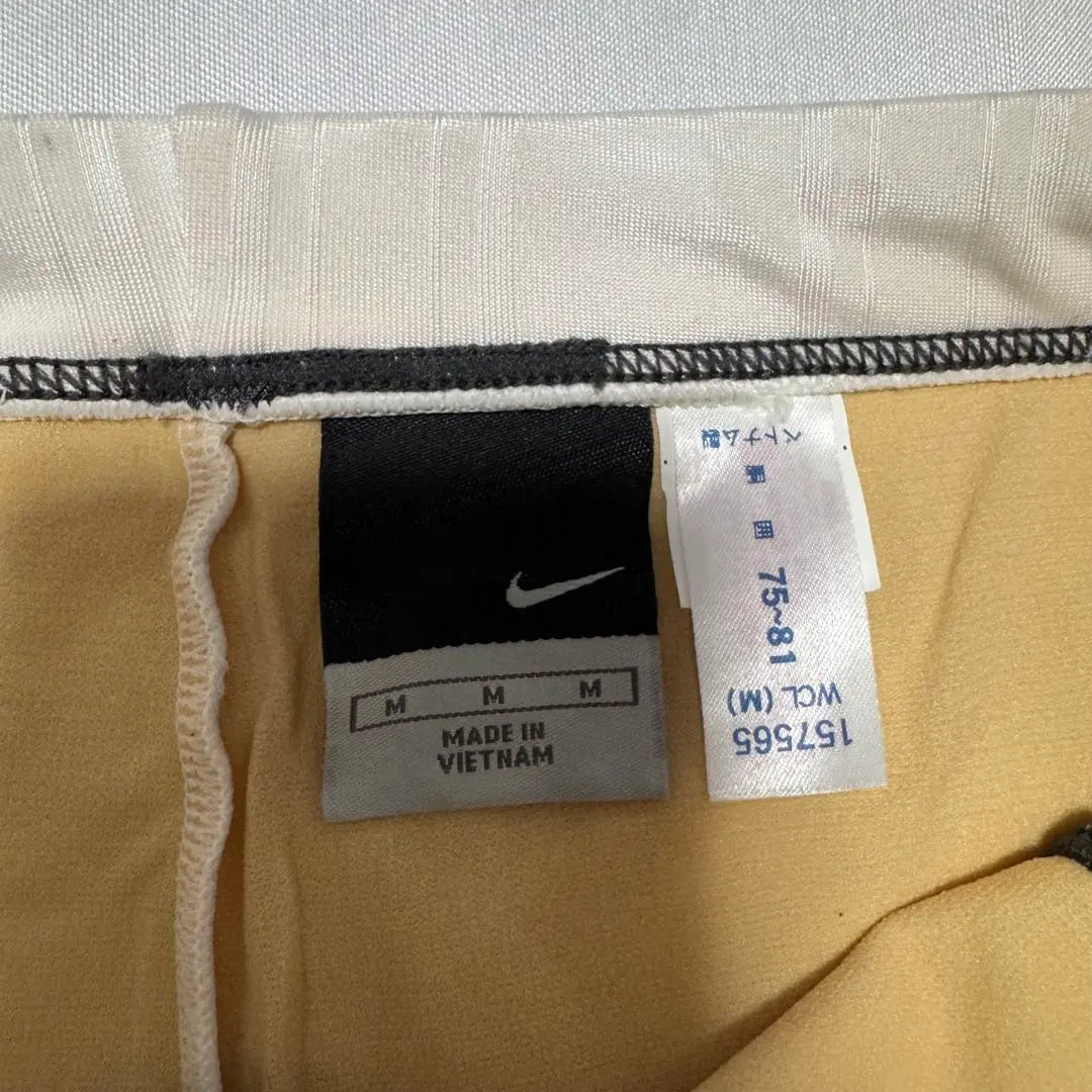 NIKE White Spats Biker Pants