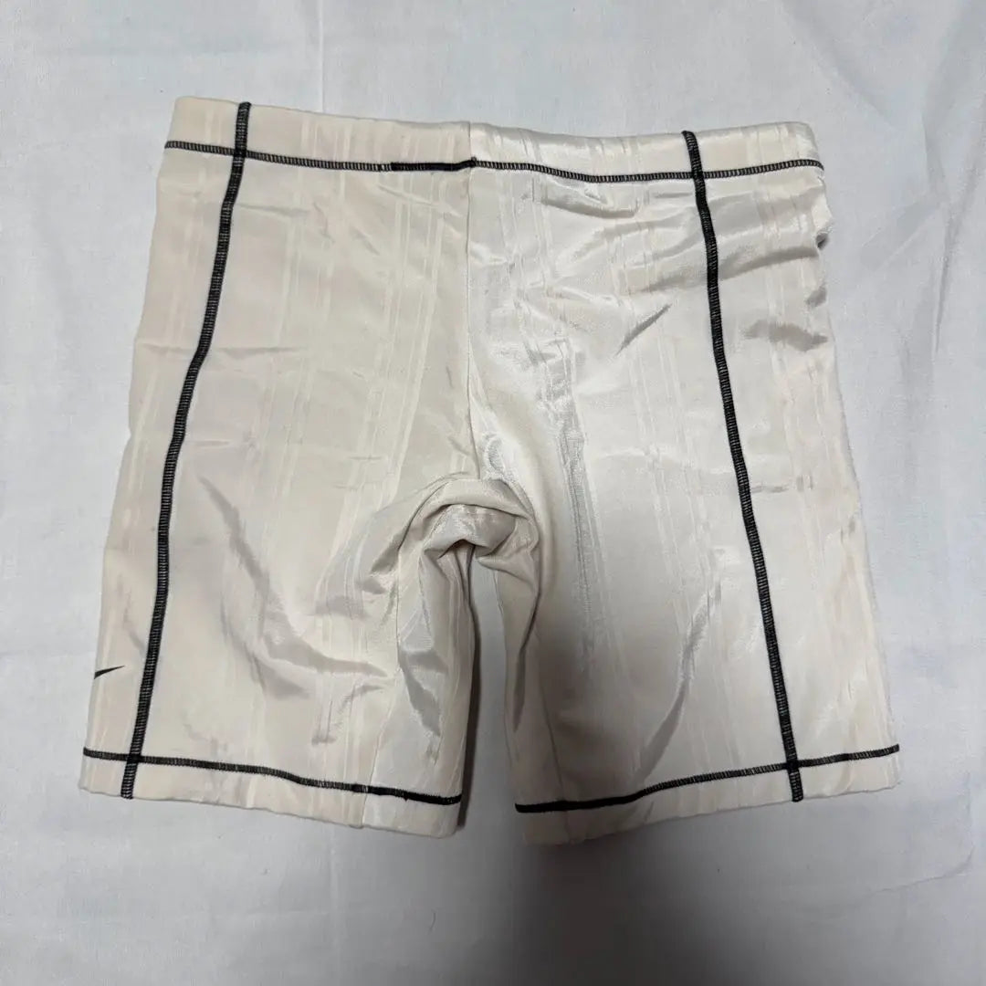 NIKE White Spats Biker Pants