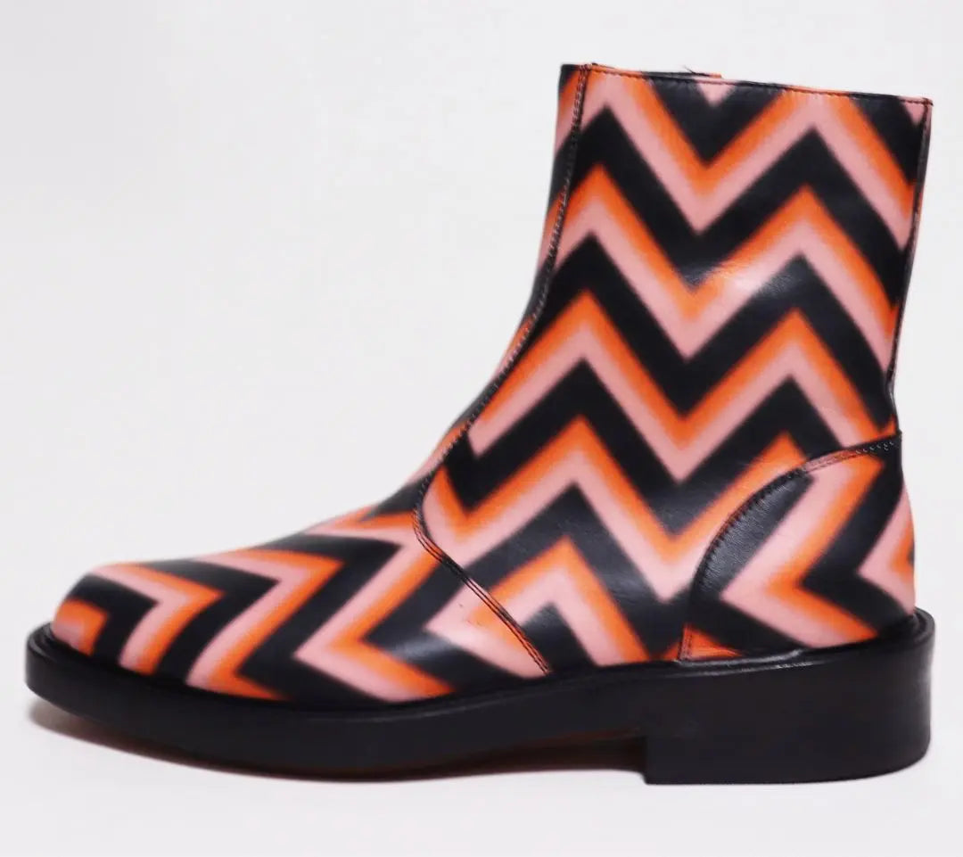 Paul Smith New Zigzag Motif Leather Boots UK7 (26cm)