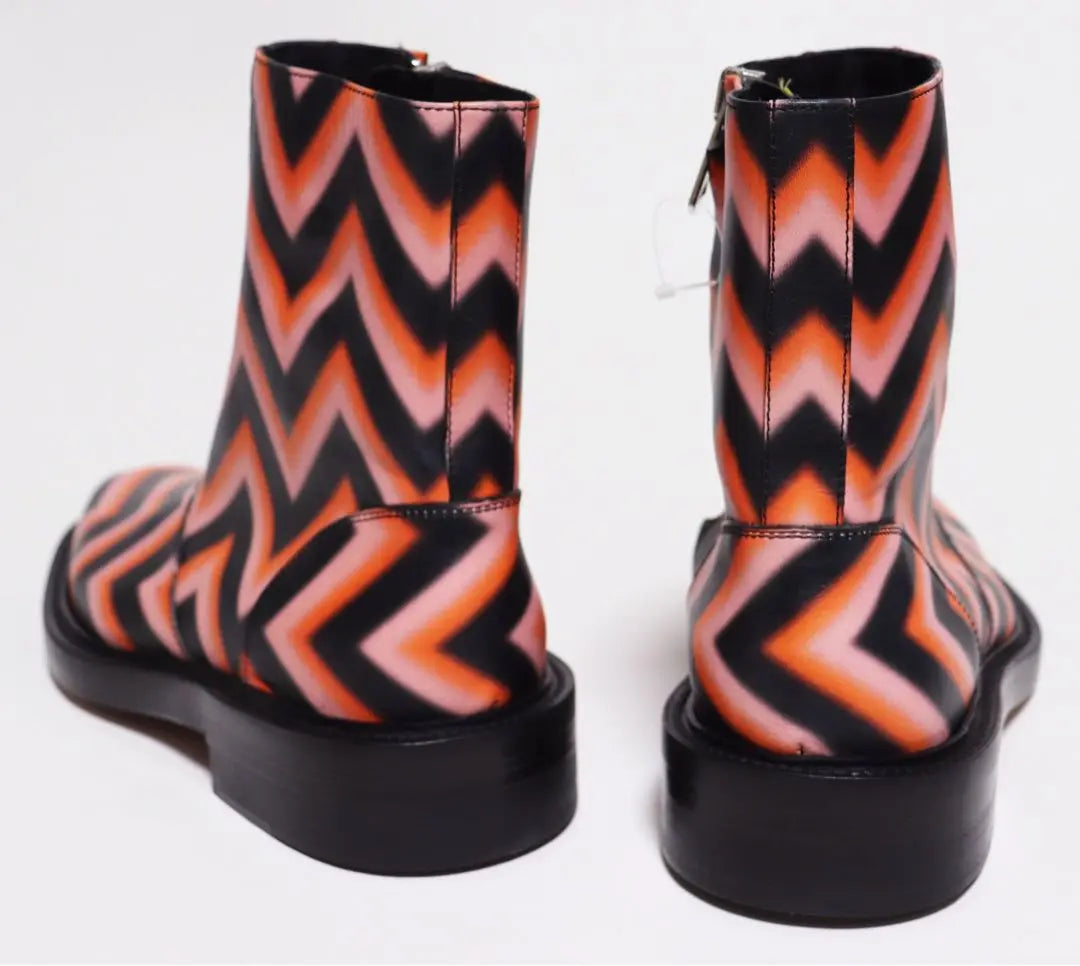 Paul Smith New Zigzag Motif Leather Boots UK7 (26cm)