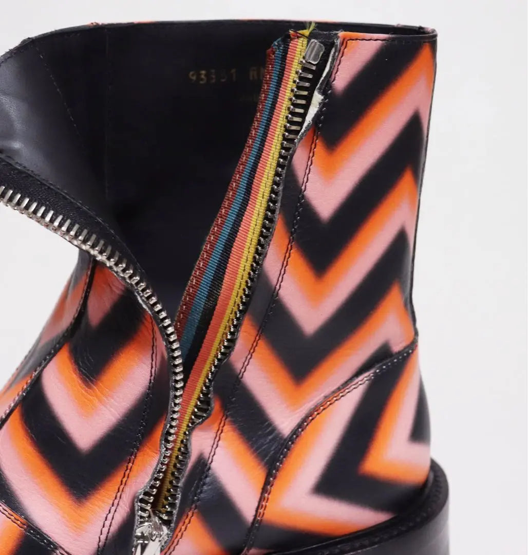 Paul Smith New Zigzag Motif Leather Boots UK7 (26cm)