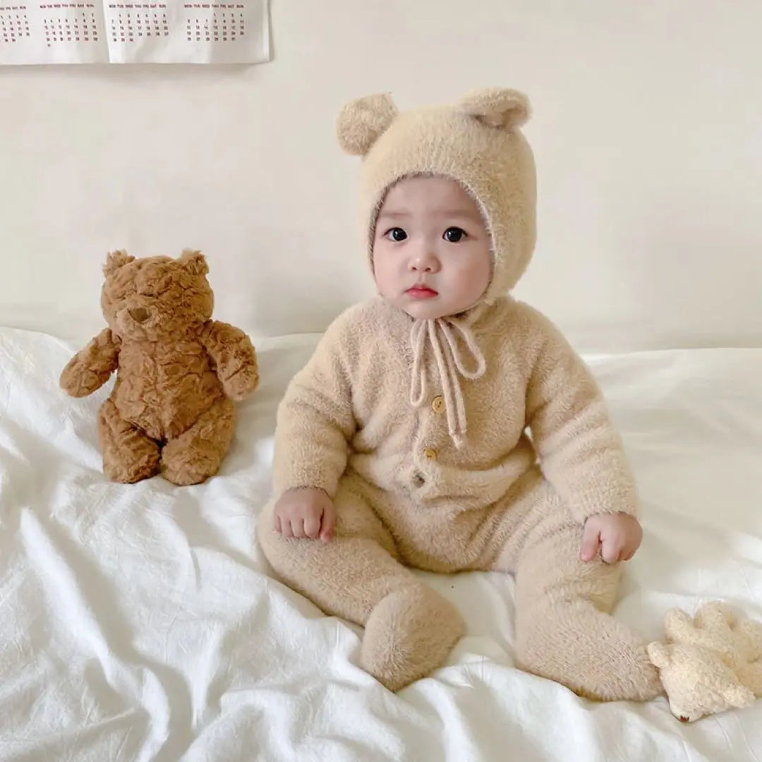 Amber mimi Marshmallow Bear Rompers