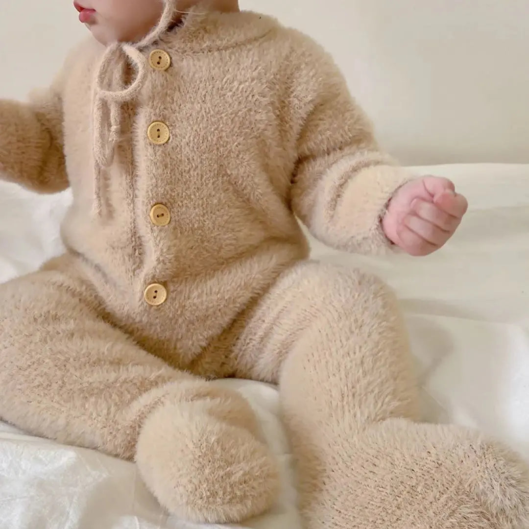 Amber mimi Marshmallow Bear Rompers