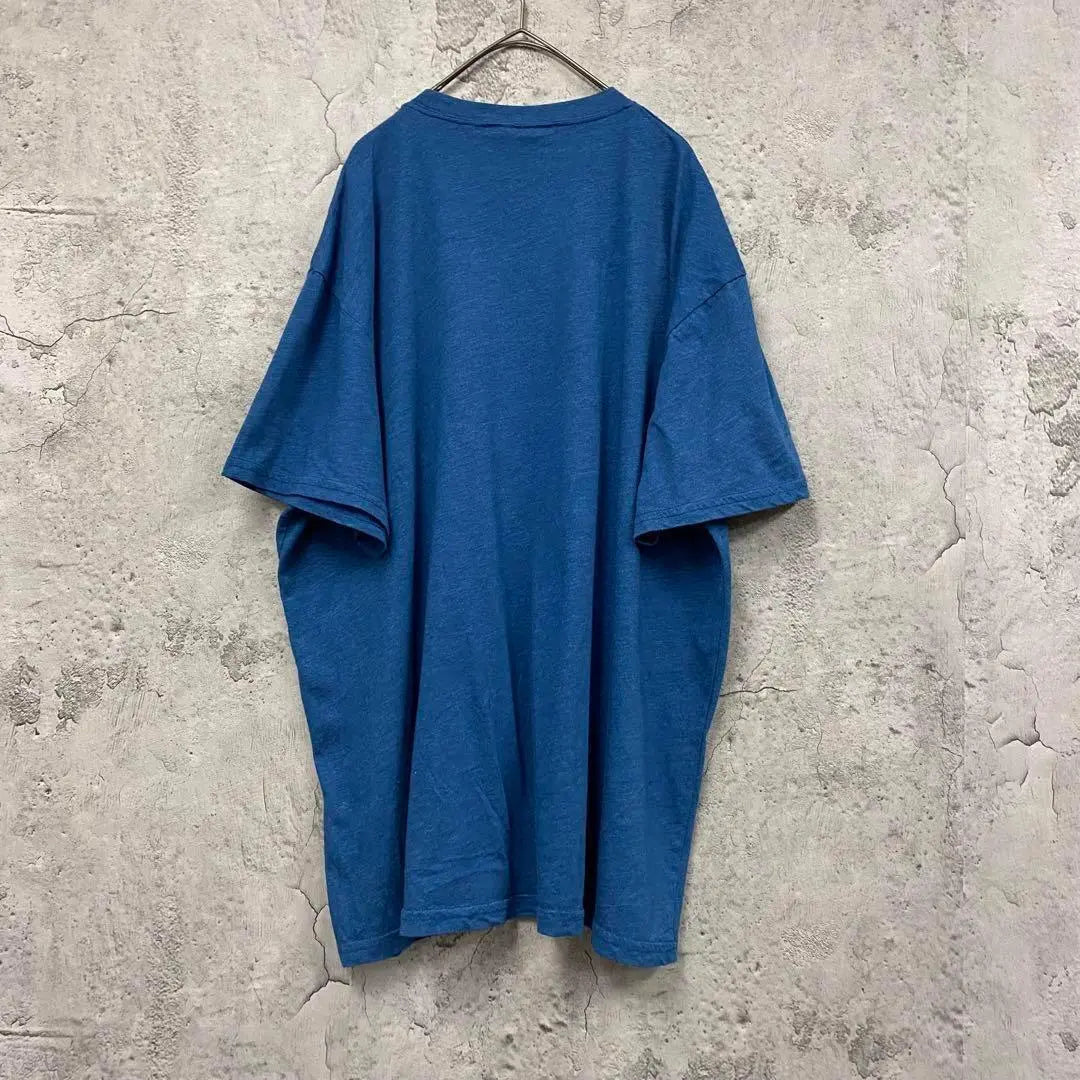 Raro [ropa vieja] Camiseta Peanut Snoopy Azul Hombre 2XL | レア【古着】ピーナッツ スヌーピーTシャツ ブルー メンズ2XL