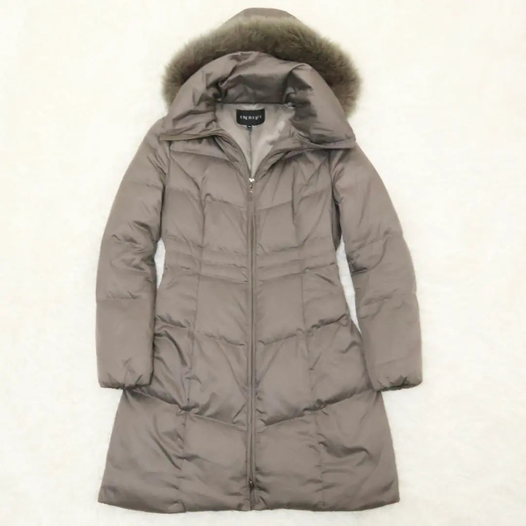 Indivi Down Coat Brown Size 38 Size M Size | インディヴィ　ダウンコート　ブラウン　３８サイズ　Mサイズ