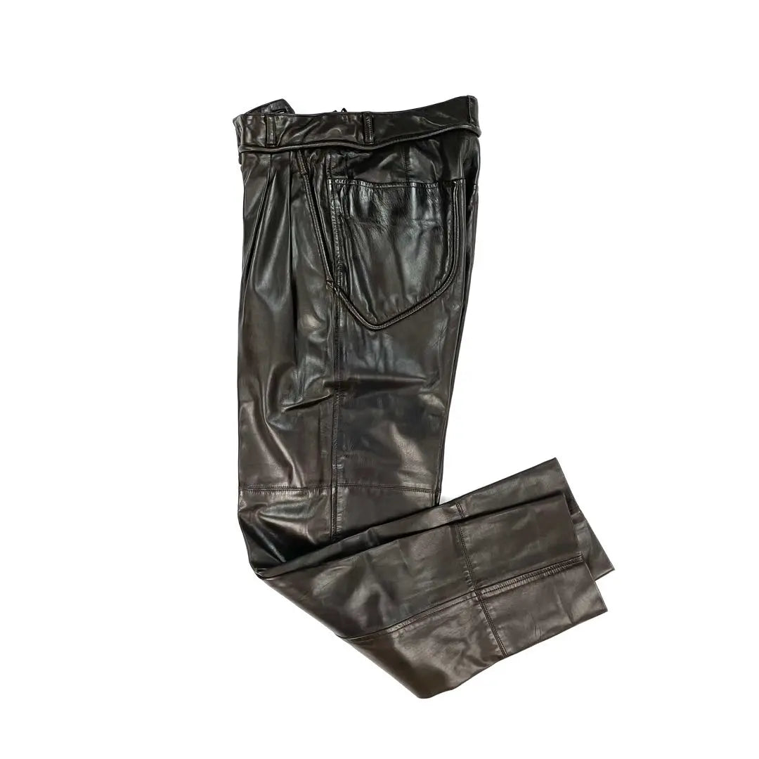 [God Rare] ISSEY MIYAKE Genuine Leather Pants Archive Good Condition