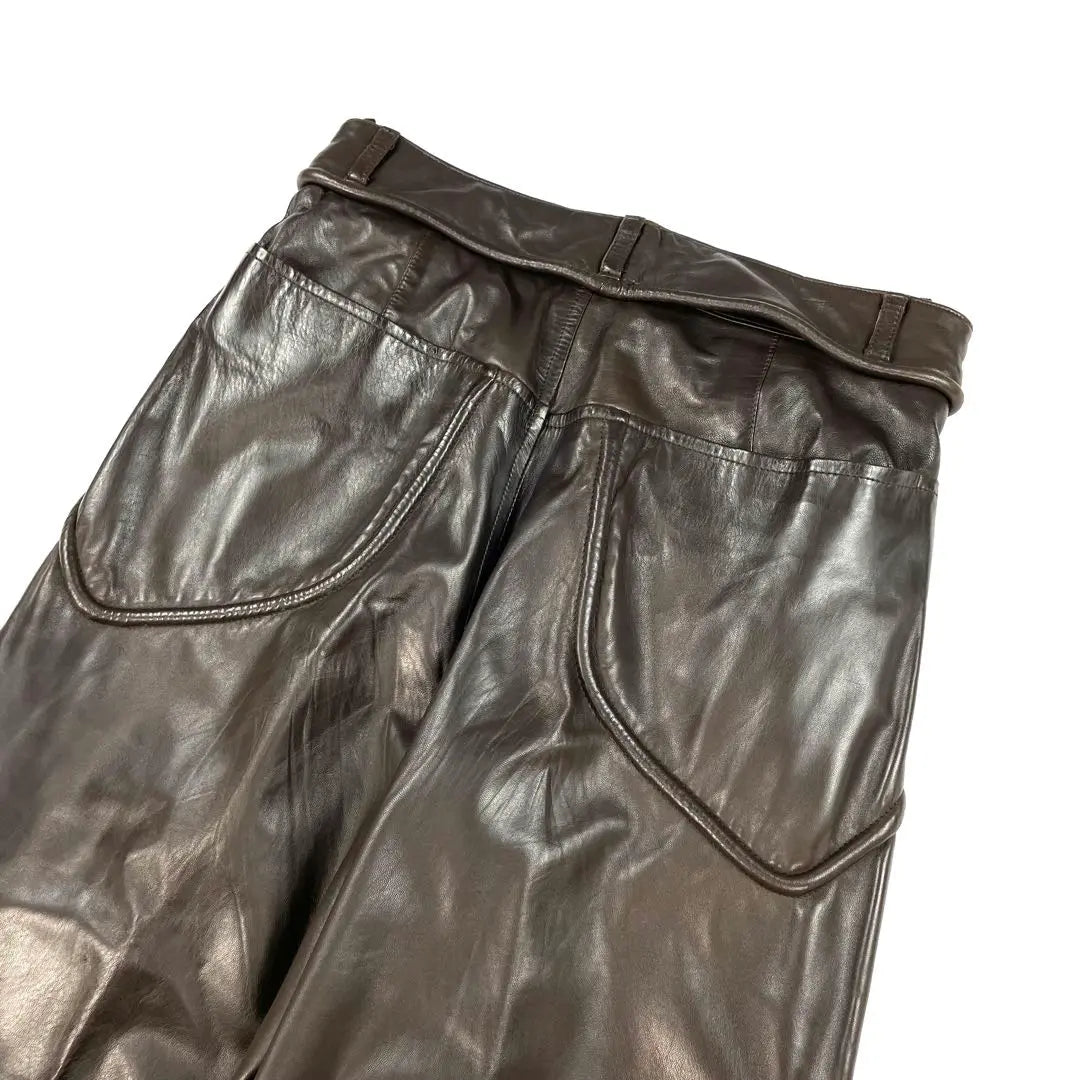 [God Rare] ISSEY MIYAKE Genuine Leather Pants Archive Good Condition