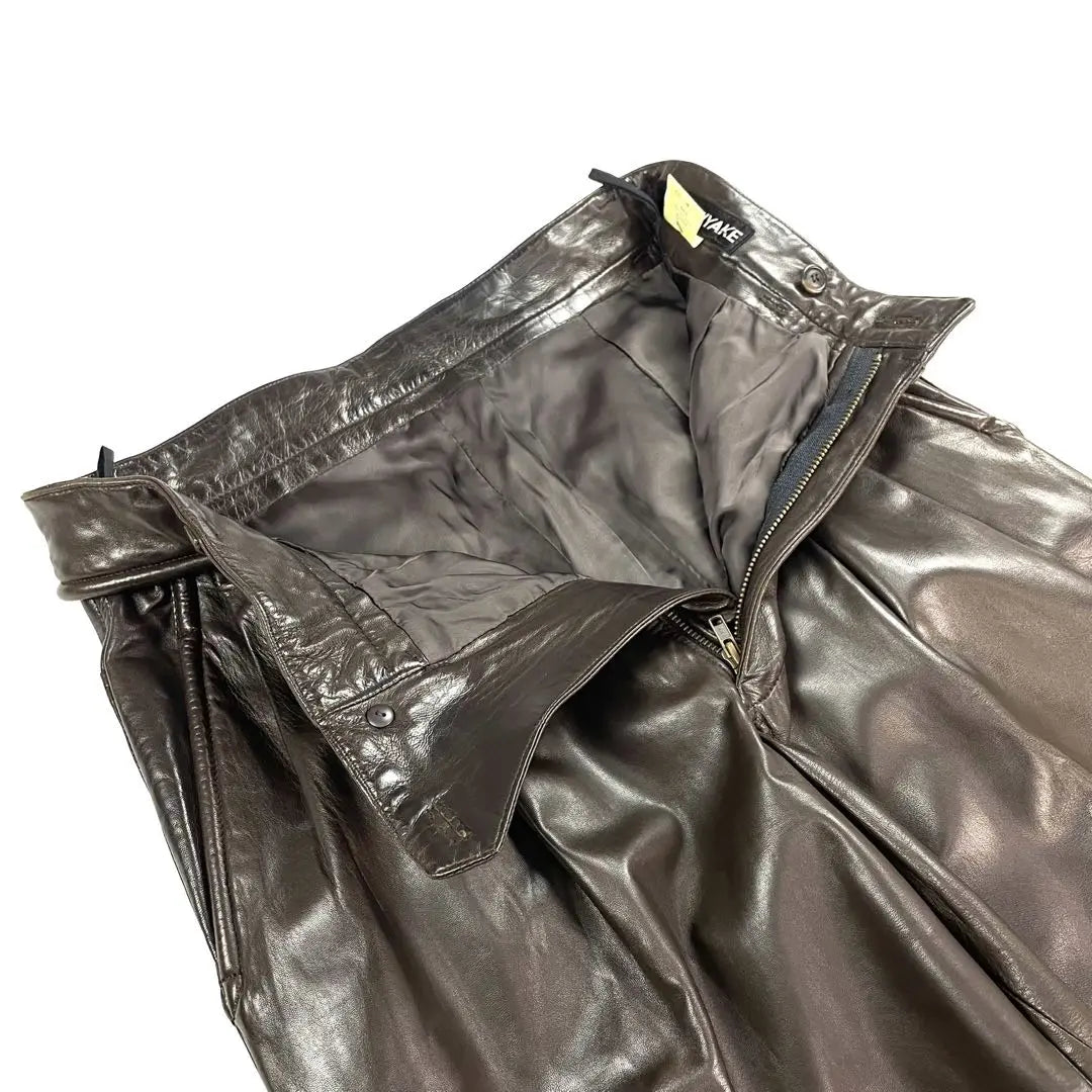 [God Rare] ISSEY MIYAKE Genuine Leather Pants Archive Good Condition