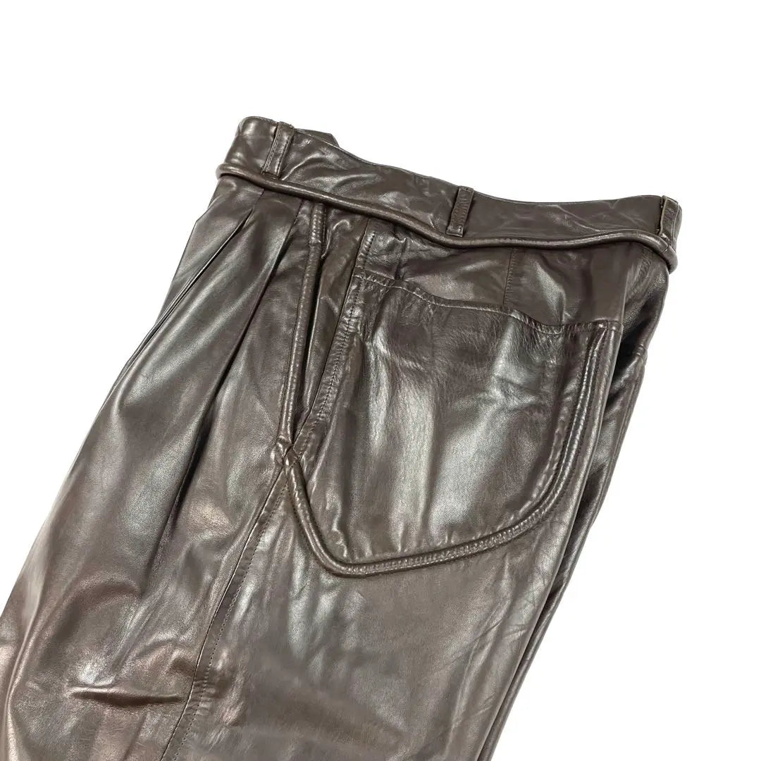 [God Rare] ISSEY MIYAKE Genuine Leather Pants Archive Good Condition