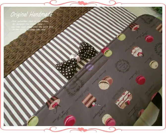 ◆YUWA *Macaron *Chocolate x basket bag style ◆Disaster prevention hood cover *Backrest