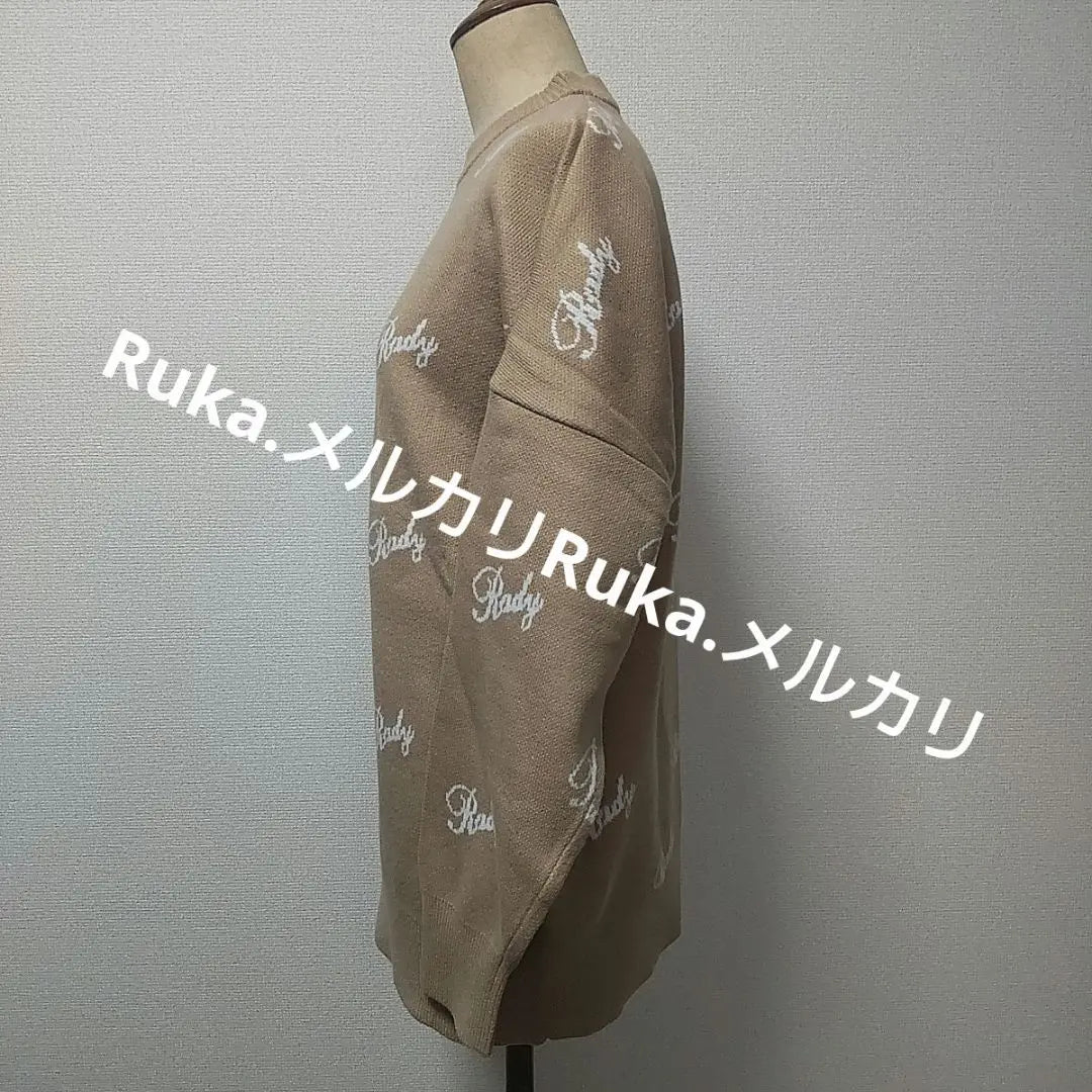 [Used] Rady Logo Knit Top MR3480 Mocha Beige