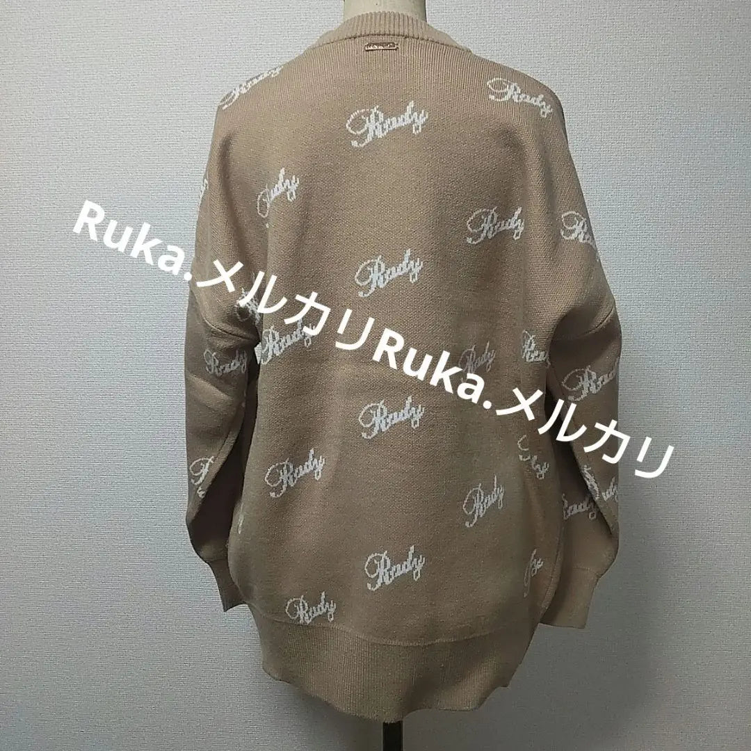 [Used] Rady Logo Knit Top MR3480 Mocha Beige