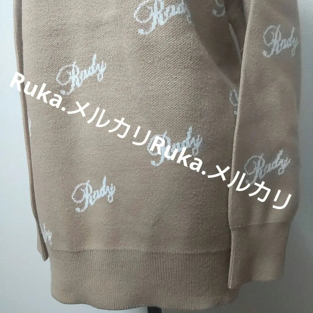 [Used] Rady Logo Knit Top MR3480 Mocha Beige