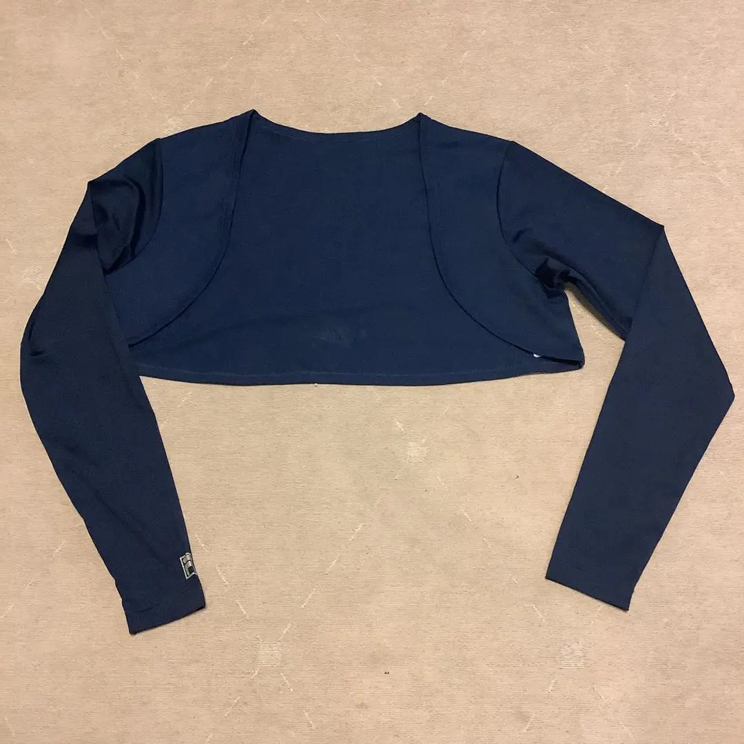 Bolero azul marino de manga larga para mujer de FILA Tennis Wear, talla pequeña