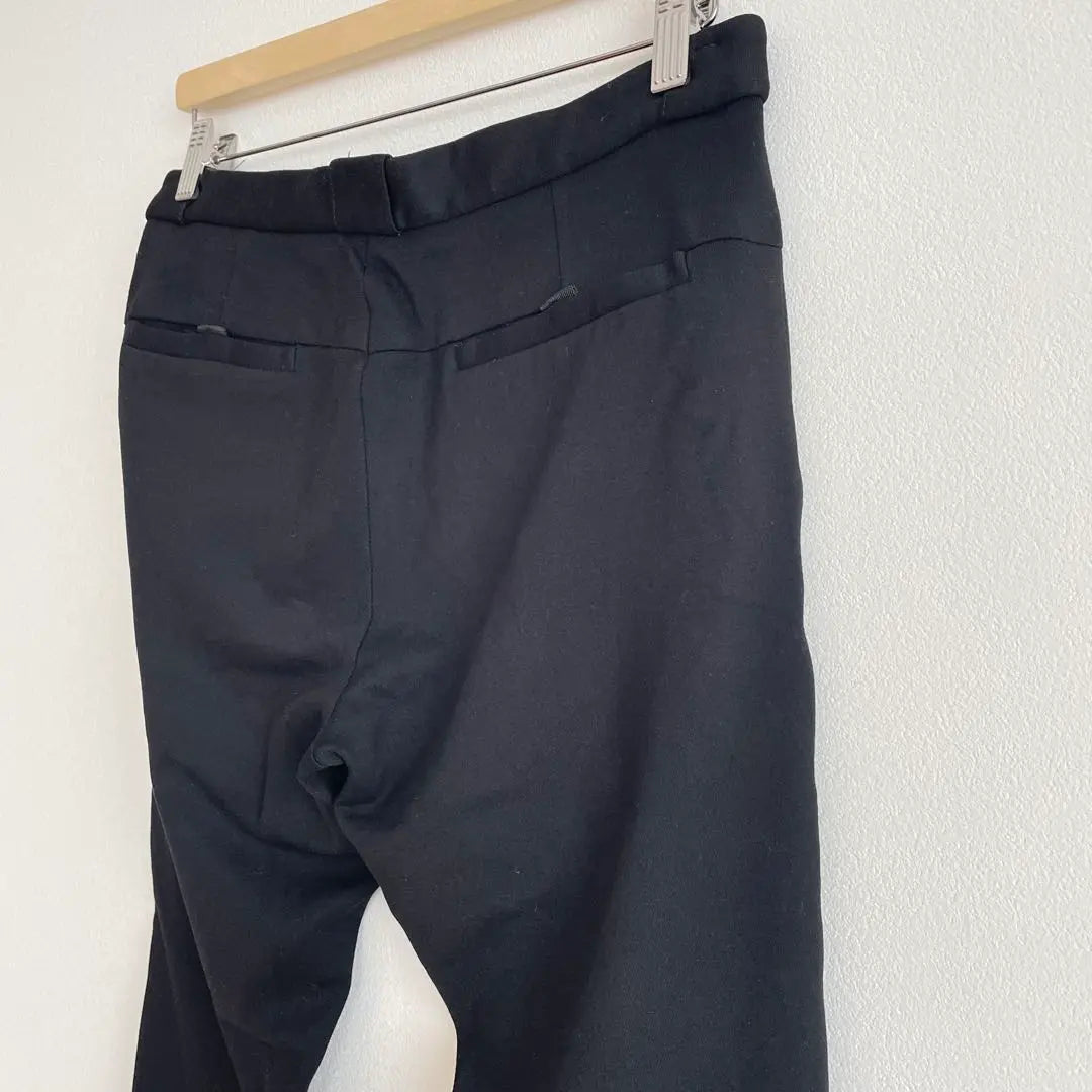 Zara Slacks Pants Black Stretch Straight Office Casual