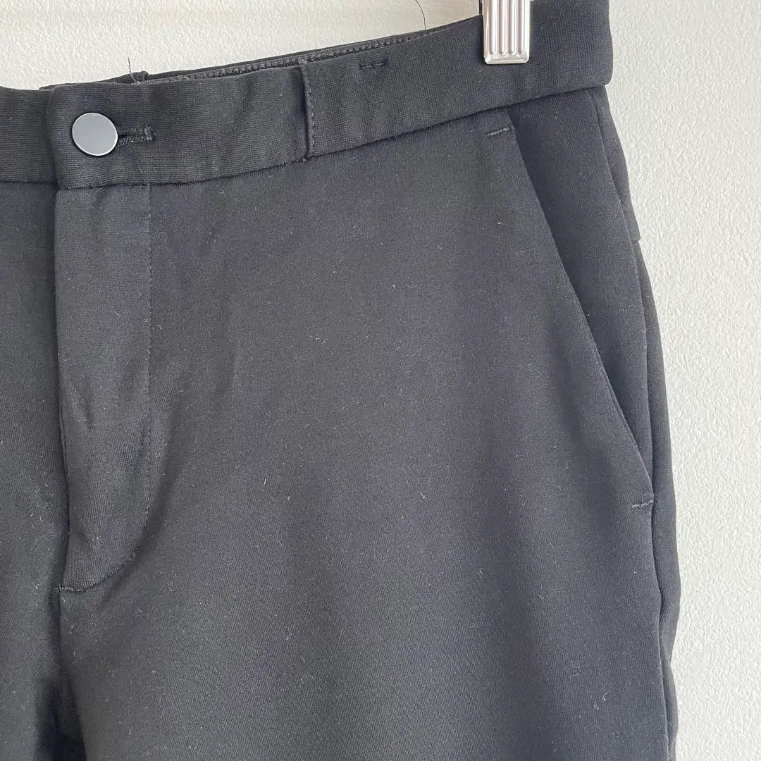 Zara Slacks Pants Black Stretch Straight Office Casual