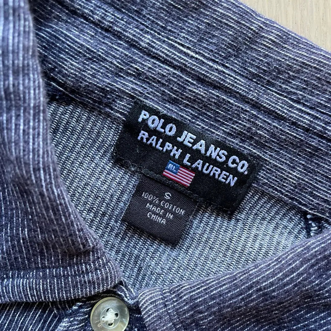 [Raro] POLO JEANS CO Ralph Lauren Polo Color Denim | 【希少】POLO JEANS CO ラルフローレン ポロシャツ デニムカラー