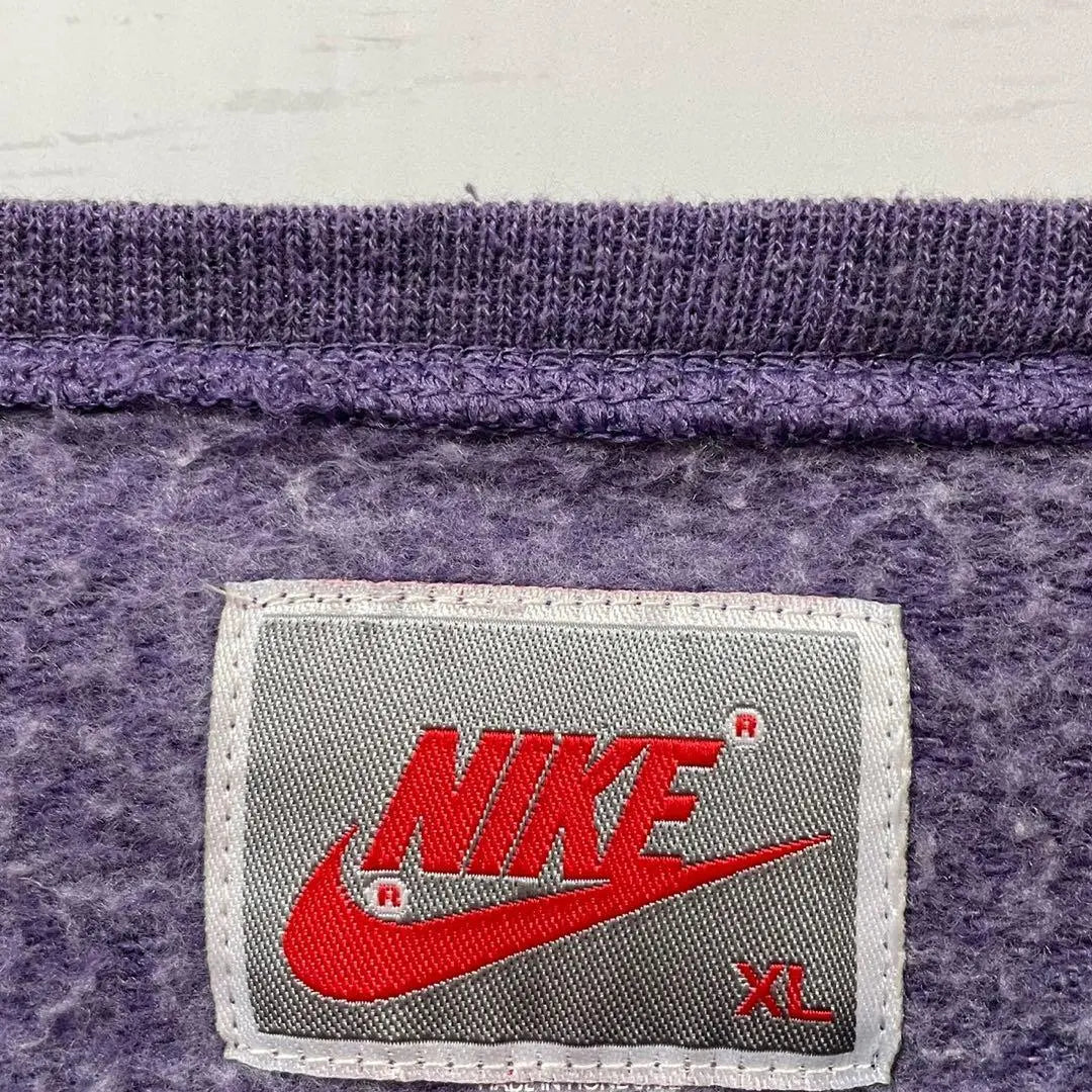 1 [Rare XL size] Nike ☆ 90's center embroidered logo sweatshirt ☆ 016