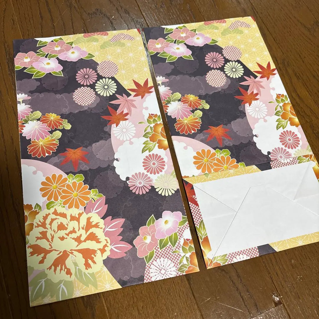 Paper bag Japanese style 2-piece set