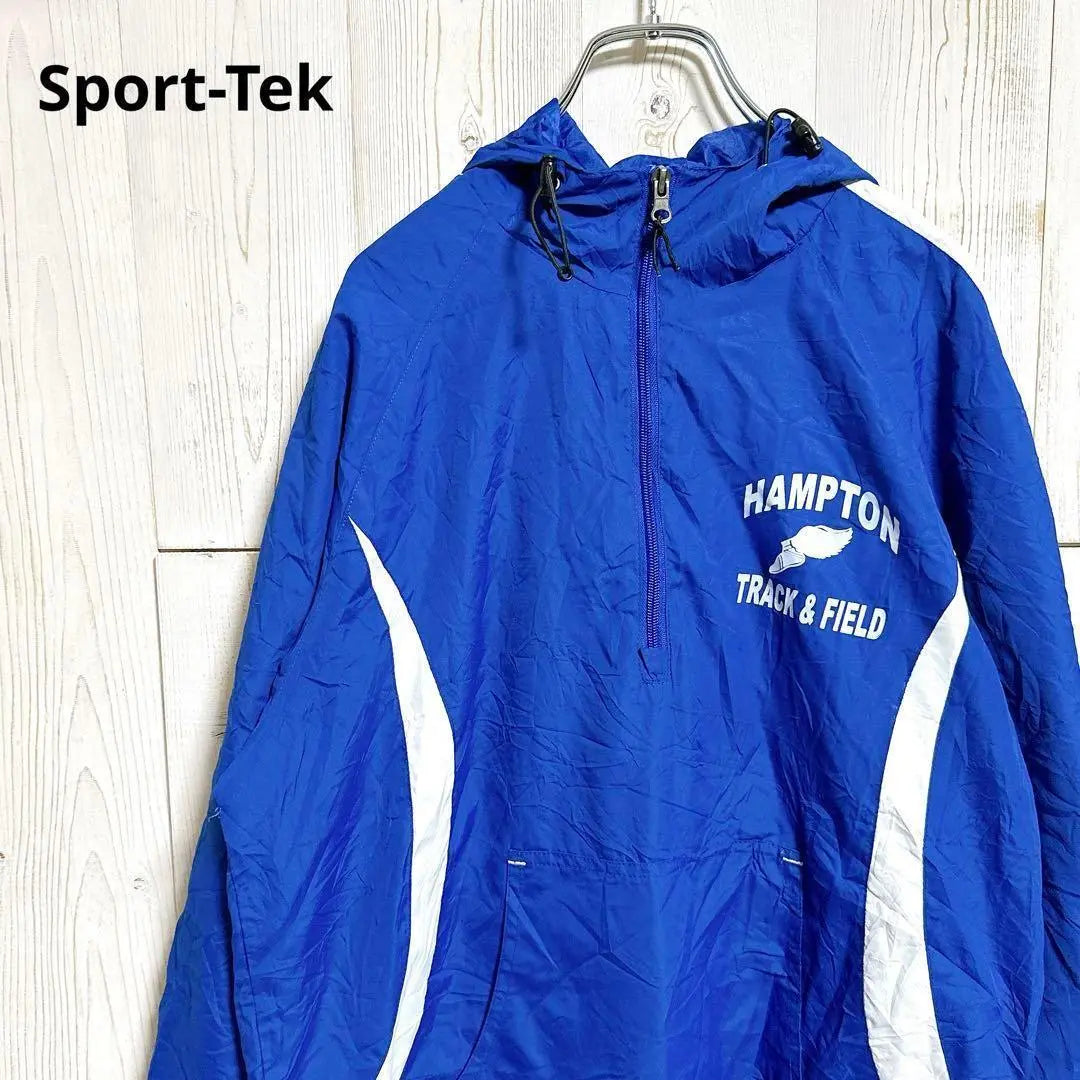 Sport-Tek Half Zip Equivalent to L Size Anorak Parka with Side Zip