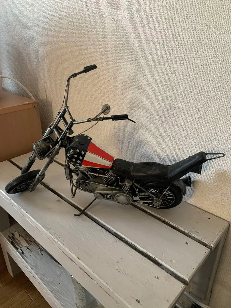 Chopper bike model, metal, approx. 30cm