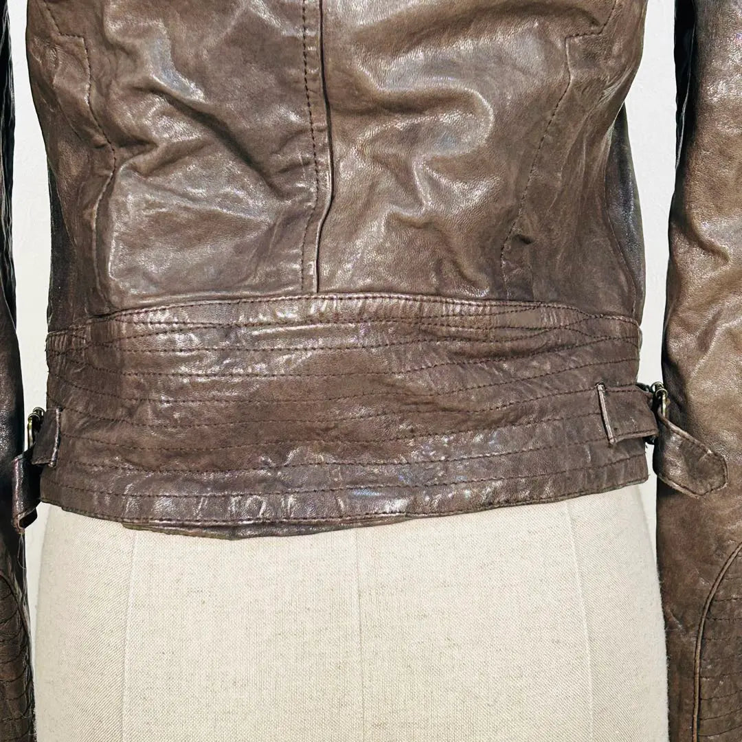 Genuine Leather Riders Jacket Heisei Gal Y2K There is a jin | 本革 ライダース ジャケット 平成ギャル Y2K 風格 使い込んだ あじのある