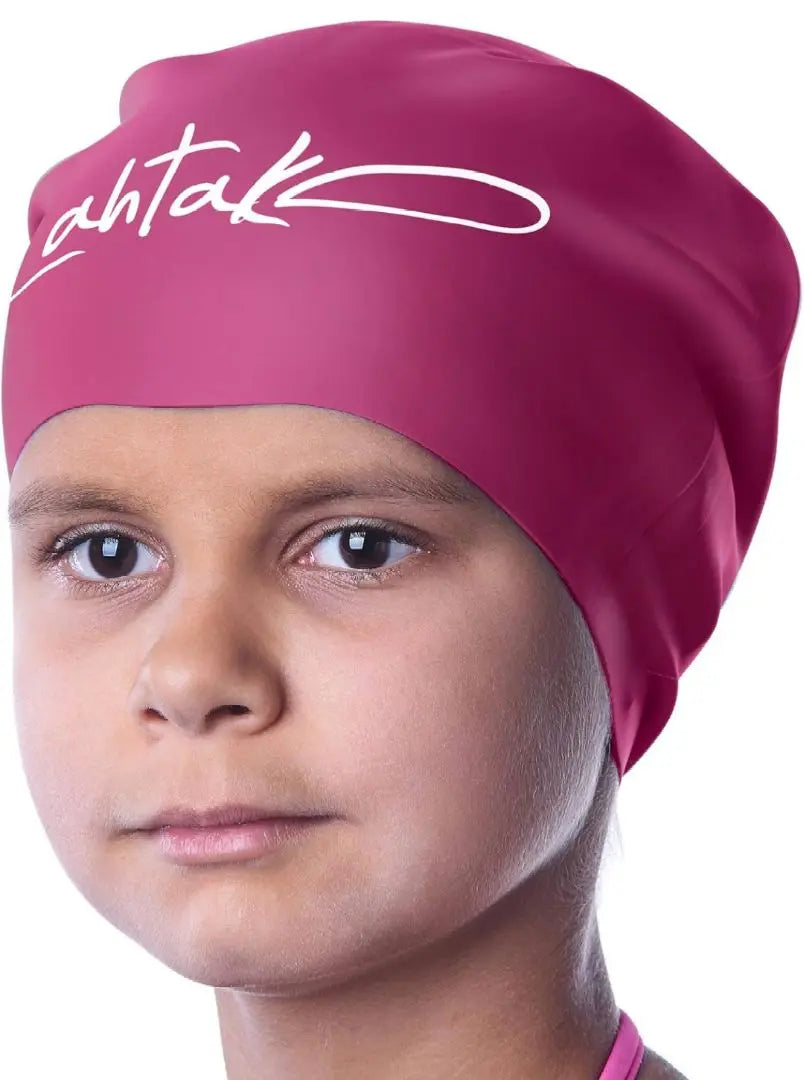 Gorro de natación para niños Gorro de natación impermeable de baja alergia de silicona Gorro de natación | キッズ用スイムキャップ シリコン 低アレルギー 防水スイムハット 水泳帽子