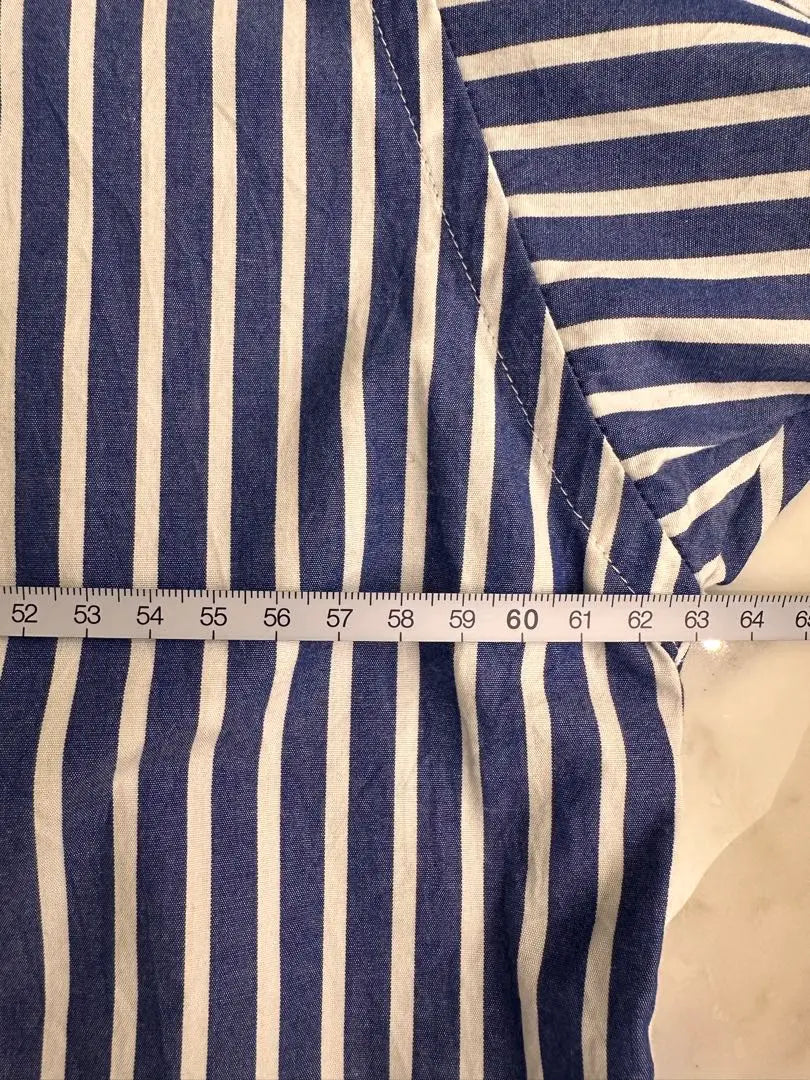 [BALENCIAGA] Over -size striped layered shirt 36