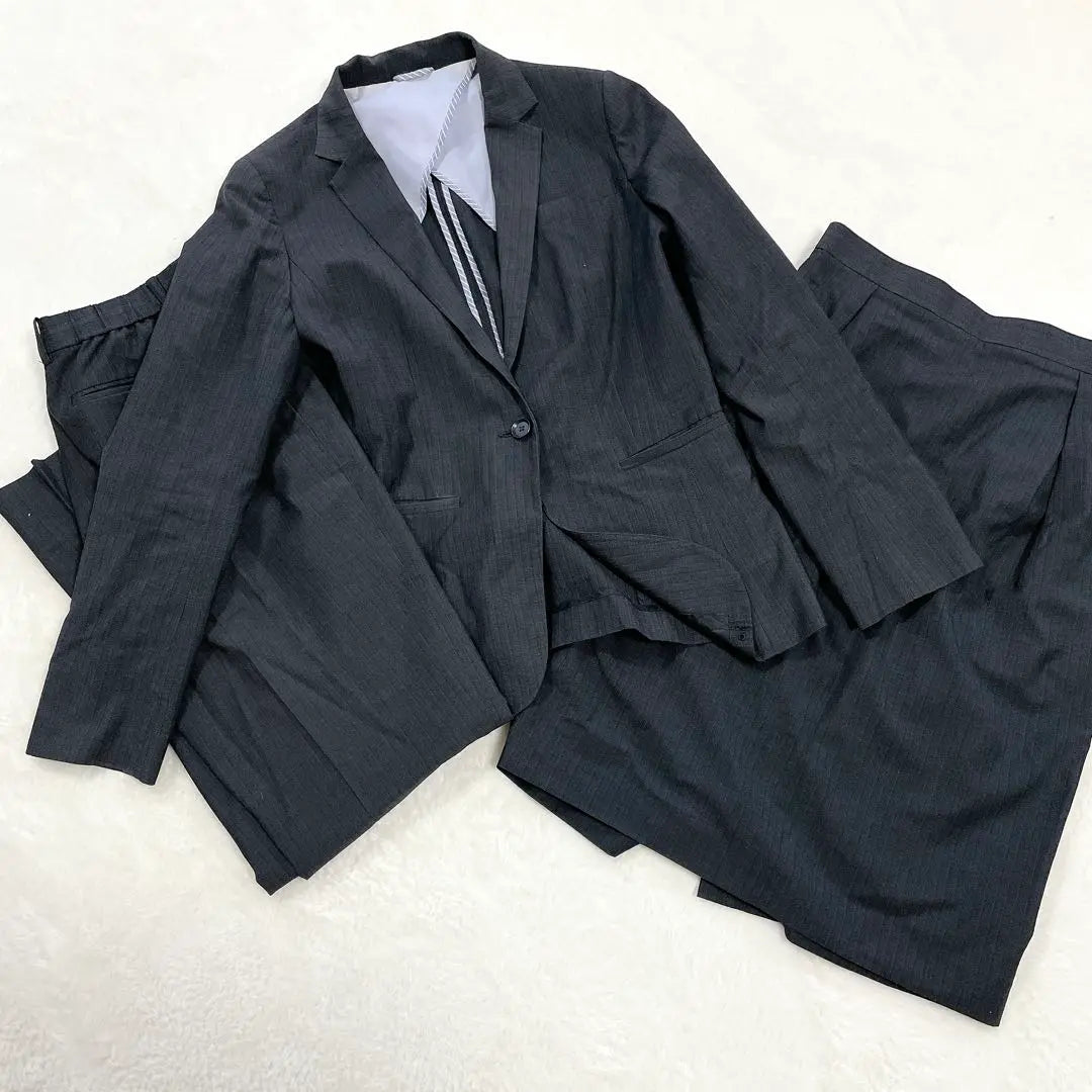 ♡Suit Select ♡ 3-piece suit set, flared skirt, office casual, interview