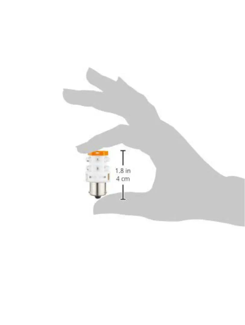 LED rotating light bulb for 12V BA15s Yellow Energy-saving type