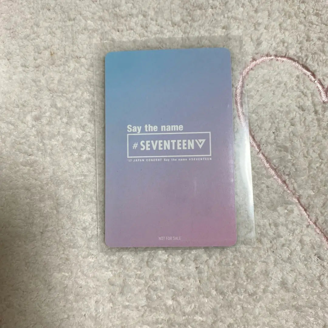 SEVENTEEN SEVENTEEN SAY THE NAME DVD Trading Card